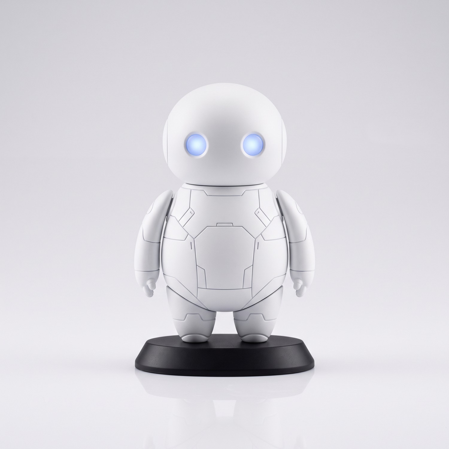 FM-ROB-001 Beyaz Mini Robot Figürü — 14 cm - Görsel 1
