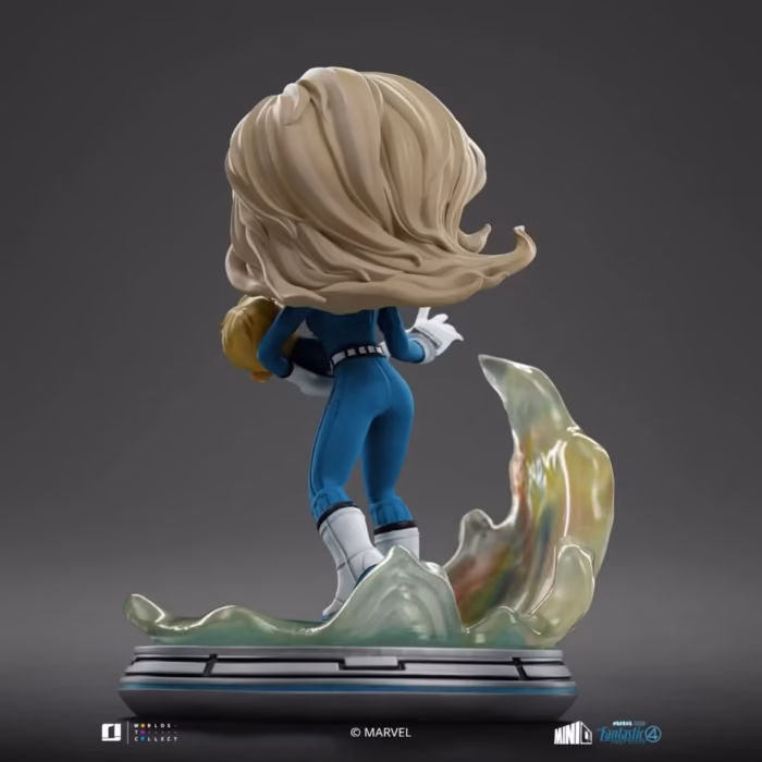 Iron Studios The Fantastic Four: First Steps Invisible Woman & Franklin Richards MiniCo Statue - Görsel 4