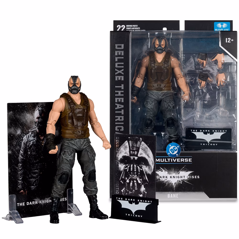 0_16861_706b0822cc7685af4da384a822d16c9d McFarlane DC Multiverse Bane The Dark Knight Rises Deluxe Theatrical Edition 7" Figure - Görsel 1
