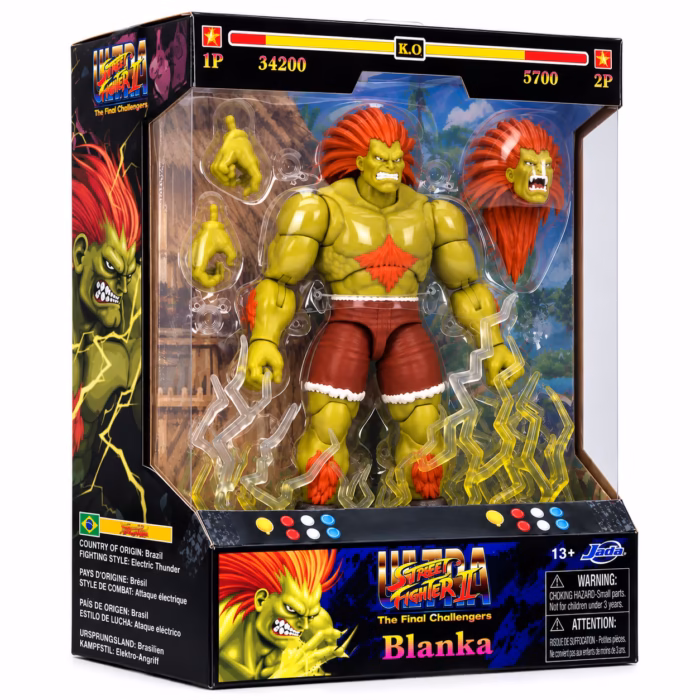 Jada Toys Ultra Street Fighter II Blanka 7.5" Action Figure - Görsel 2