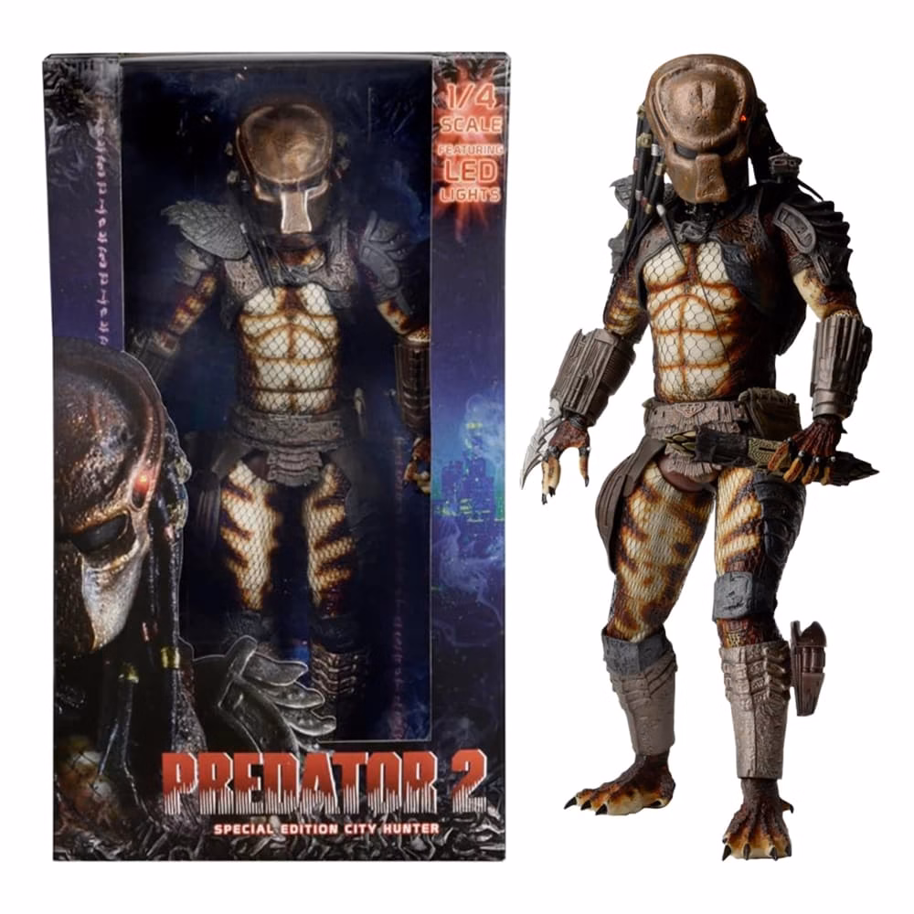 51547wb NECA Predator 2 City Hunter Predator with LED Lights 1/4 Scale 51 cm Figure - Görsel 1