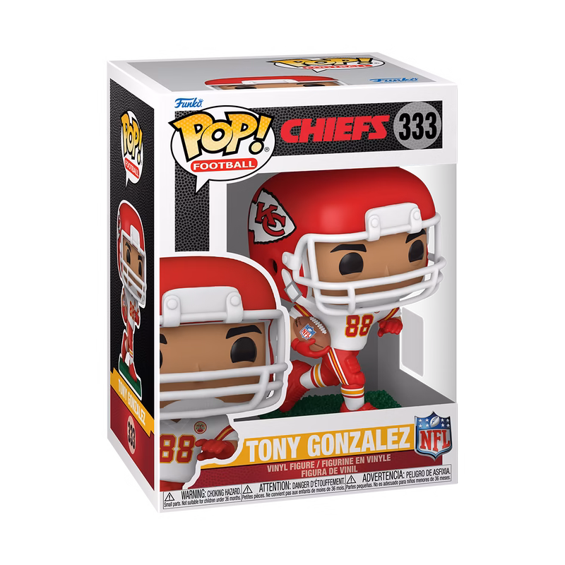 86387_NFL_chiefs_TonyGonzalez_POP_GLAM-1-WEB Funko Pop! NFL Kansas City Chiefs Tony Gonzalez #333 - Görsel 1