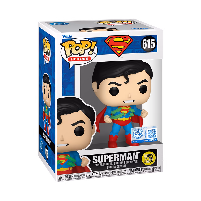 88816_DC_SUPERMAN_POP_OCTANE_GLAM_1-WEB Funko Pop! DC Superman Breaking Chains Glow in the Dark #615 Exclusive - Görsel 1