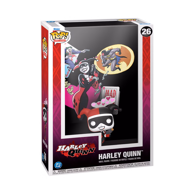 93381_BATMANADV_MADLOVE_COMICCOVER_GLAM-1-WEB Funko Pop! Comic Covers DC Harley Quinn Mad Love #26 - Görsel 1
