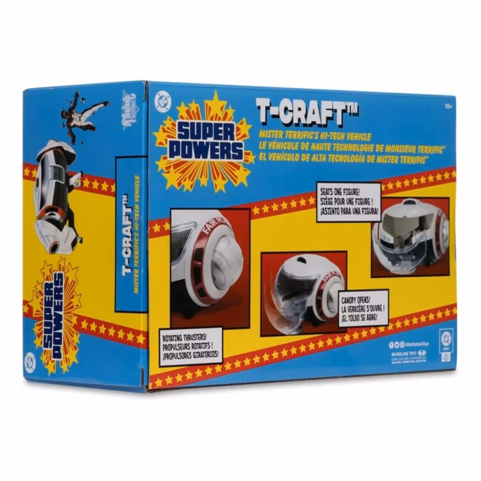 MCFARLANE TOYS – DC SUPER POWERS™ – MR. TERRIFIC T-CRAFT VEHICLE - Görsel 2
