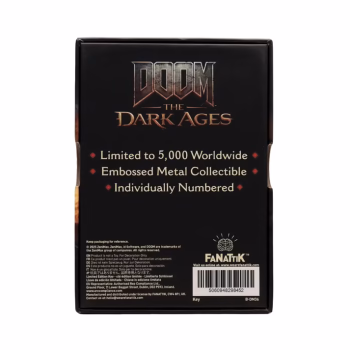 FANATTIK – DOOM: THE DARK AGES™ – REPLICA SECRET KEY LIMITED EDITION - Görsel 2
