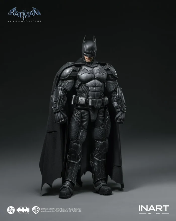 QUEEN STUDIOS INART - BATMAN: ARKHAM ORIGINS™ – BATMAN BATTLE DAMAGED VERSION 1/12 ACTION FIGURE - Görsel 4