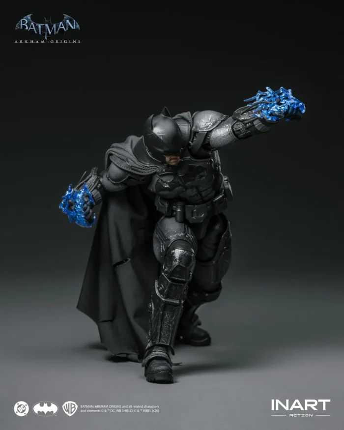 QUEEN STUDIOS INART - BATMAN: ARKHAM ORIGINS™ – BATMAN BATTLE DAMAGED VERSION 1/12 ACTION FIGURE - Görsel 5