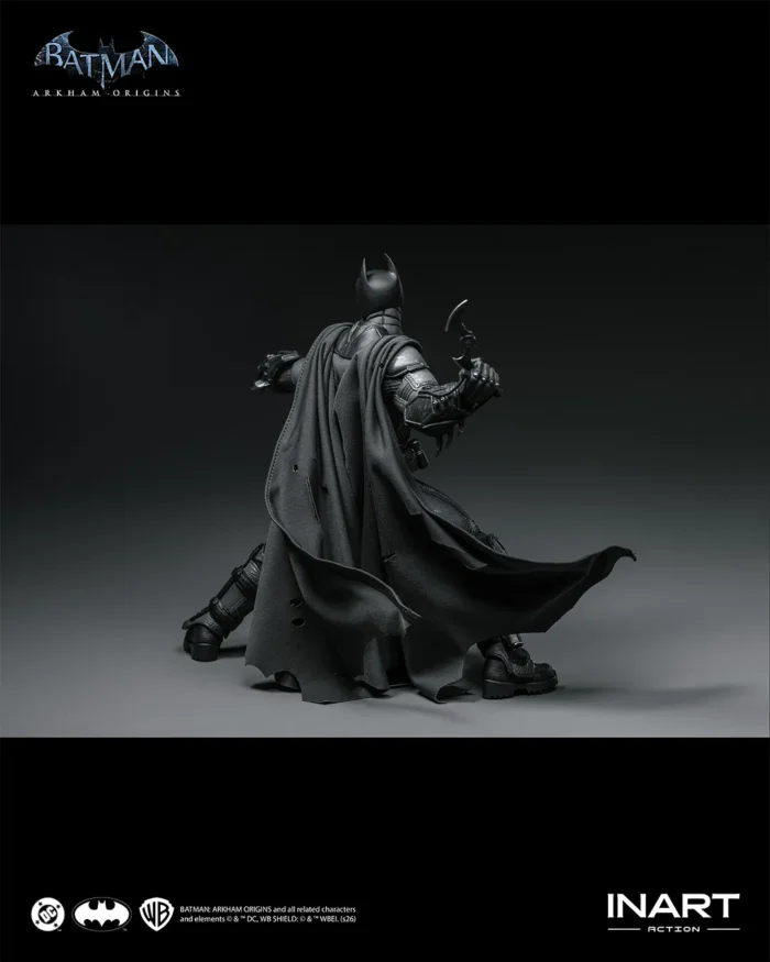 QUEEN STUDIOS INART - BATMAN: ARKHAM ORIGINS™ – BATMAN BATTLE DAMAGED VERSION 1/12 ACTION FIGURE - Görsel 7