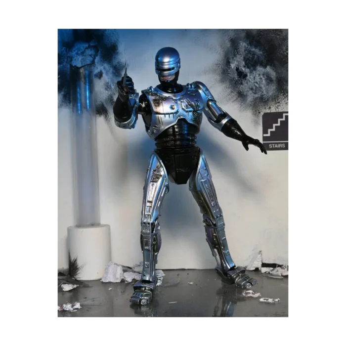 NECA – ROBOCOP™ – ULTIMATE BATTLE-DAMAGED ROBOCOP WITH CHAIR - Görsel 4
