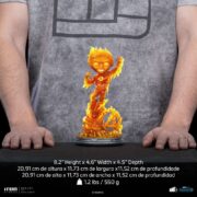 Iron Studios The Fantastic Four: First Steps Human Torch MiniCo Statue - Görsel 5