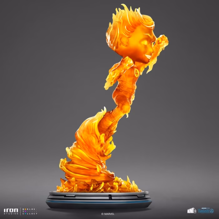 Iron Studios The Fantastic Four: First Steps Human Torch MiniCo Statue - Görsel 3