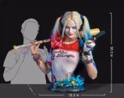 INFINITY STUDIO HARLEY QUINN SUICIDE SQUAD 1/1 LIFE-SIZE BUST 77 CM - Görsel 2
