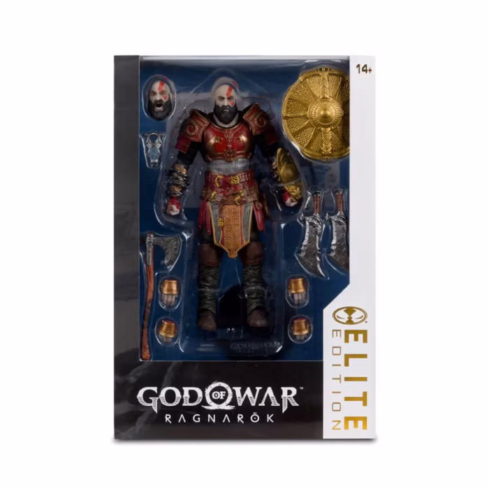 MCFARLANE TOYS GOD OF WAR RAGNARÖK KRATOS ELITE EDITION 18 CM - Görsel 3