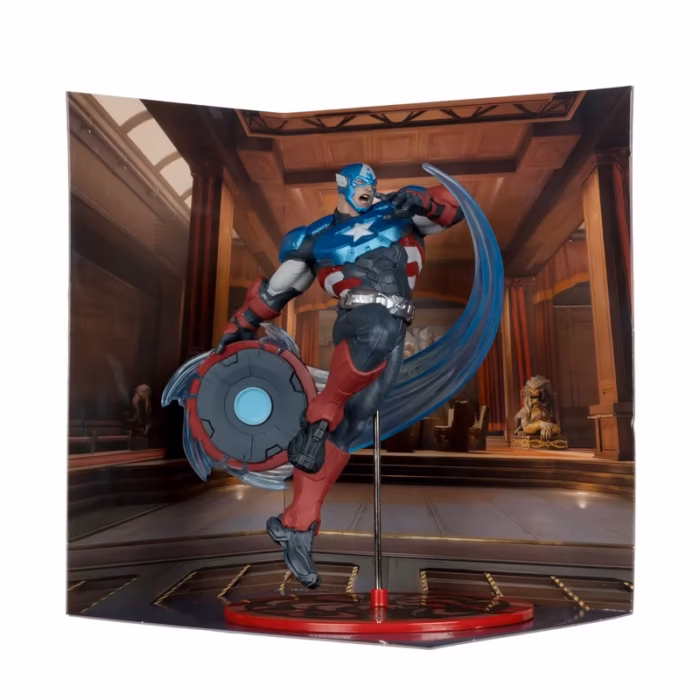 MCFARLANE TOYS MARVEL RIVALS CAPTAIN AMERICA 1/10 KOLEKSİYON FİGÜRÜ 20 CM - Görsel 3