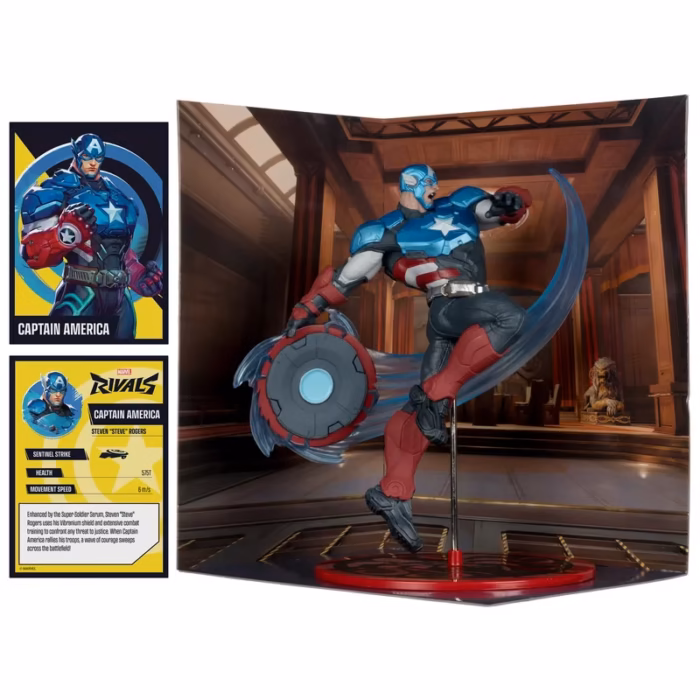 MCFARLANE TOYS MARVEL RIVALS CAPTAIN AMERICA 1/10 KOLEKSİYON FİGÜRÜ 20 CM - Görsel 2