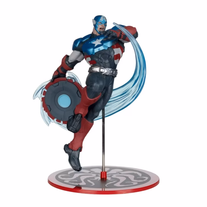 MCFARLANE TOYS MARVEL RIVALS CAPTAIN AMERICA 1/10 KOLEKSİYON FİGÜRÜ 20 CM - Görsel 5