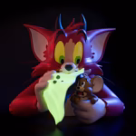 SOAP STUDIO TOM AND JERRY DEVIL VERSION GLOW IN THE DARK BUST 25 CM