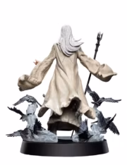 WETA WORKSHOP THE LORD OF THE RINGS SARUMAN THE WHITE 26 CM PVC STATUE - Görsel 3