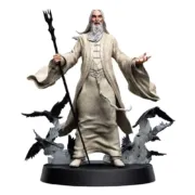 WETA WORKSHOP THE LORD OF THE RINGS SARUMAN THE WHITE 26 CM PVC STATUE - Görsel 2